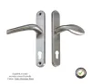 Mila Lever/Pad Satin Stainless Steel Handles 92/92mm PZ - 1