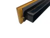 Medium Aluminium Letterplate 305 X 70mm Gold Aluminium - 2