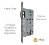Vier **CASE ONLY** Din Euro Sashlock PZ72 - 55mm Backset - 1