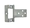Flush Hinge, Cranked, Non Mortice, Steel - Zinc Plated - 1