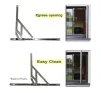 Pair of Egress Easy Clean Side Hung Window Hinges 13mm - 1