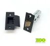 64mm Heavy Duty Tubular Mortice Latch (2 &frac12;") Matt Black - 1