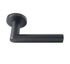 Serozzetta Edge Lever on Round Rose - Matt Black - 3