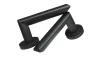 Paris Lever on Rose Door Handles - Karcher Cosmos Black - 2