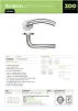 Arched Lever on Rose Door Handles Stainless Steel - 3