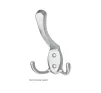 Triple Hat & Coat Hook - Satin Chrome - 1