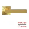 Seattle Lever on Rose Door Handles - Satin Brass - 1