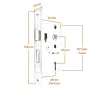 2&frac12;" Basta Rebated Sashlock 63mm Polished Brass - 2