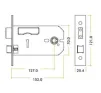 Zoo Hardware Horizontal Sashlock 152mm (6") SSS - 2