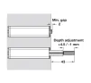 Push Catch, for Standard Concealed Hinges and Drawers, Steel and Plastic - 3