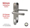 Satin Stainless Steel G316 Handles. 92mm PZ - Supa Stainless G316 - 1