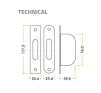Sash Window Axle Pulley - 117 x 25mm - Polished Brass - 2