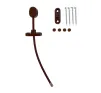 Keyless Push to lock Window Restrictor - Brown - 1