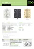 Grade 13 Ball Bearing Hinge Satin Stainless Steel (Pack of 3) - 4