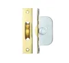 Sash Window Axle Pulley - 117 x 25mm - Polished Brass - 1