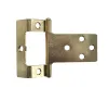 Flush Hinge, Cranked, Non Mortice, Steel - Electro brassed - 1