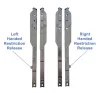Pair of Atlas Heavy Duty Egress Easy Clean Restricted Hinges - 350mm 45KG - 2