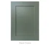 19mm Solid Ash Door/Drawer Front - Painted Reed Green - 1