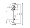 Trinity Patio Door Handles 92mm Lock Hole Centres - 2