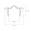 ASEC 21mm Snap In Patio Track - 2.4m - 2