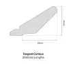 Tangent Cornice 3050mm (To suit SERICA Doors) - 2