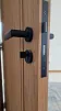 Paris Lever on Rose Door Handles - Karcher Cosmos Black - 4