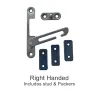 WP Safety Spring Catch Window Restrictor & Screws - 2