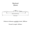 940mm Tongue Espag Window Lock - 30mm Backset - 2