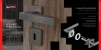 Seattle Lever on Rose Door Handles - Titanium Grey - 2