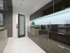 1 Panel Shaker Luxury Laminated Grey Door 44mm - Glazed Frosted - 2