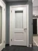 2 Panel Moulded White Primed Door - Glazed Clear - 2
