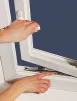 Pair of Atlas Heavy Duty Egress Easy Clean Restricted Hinges - 350mm 45KG - 6