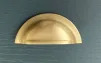 Alexander and Wilks Bardom Ridged Cup Handle - Satin Brass - 2