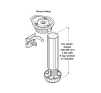 Plinth Foot Set, for 180mm Plinth Heights, Screw Fixing (Pack of 4) - 2