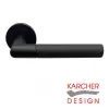 Studio One Lever on Rose Door Handles - Karcher Cosmos Black - 1