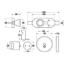 Cubicle Partition Indicator bolt set - 2