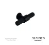 Knurled T Knob Cabinet Knob - Matt Black - 1