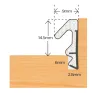 Aquatex S20 - Timber Door Seal (6m) - White - 2