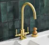 Clearwater Tri-Spa Satin Brass Tap - 1