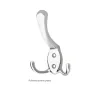Triple Hat & Coat Hook - Polished Chrome - 1