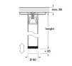 870mm Worktop - Breakfast Bar Leg  60mm - PACK OF 4 - 2