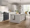 Bastille 5 Piece Legno White Grey Beaded Kitchen Door - 3