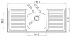 Pyramis Single Bowl Double Drainer - 2