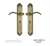 Cambridge Lever on Long Backplate Door Handles Antique Brass - 1