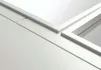 Vertical Panel White Primed Flush Lined Door - Glazed - 2