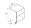 400mm Base Unit - Natural Grey - 1