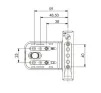 Flush Fitting Prosecure Composite Door Hinge - White - 3
