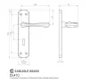 Eden Lever on Backplate PVD Stainless Brass - 2