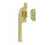 Non-Lockable Casement Fastener (For Timber Windows) Polished Brass - 1