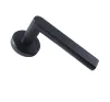 Serozzetta Edge Lever on Round Rose - Matt Black - 2